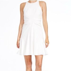 NWT Halston Heritage White Sleeveless Mini Dress